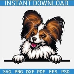 Peeking Colored Dogs Mega Bundle SVG