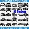 Popular Cars Silhouette Bundle SVG
