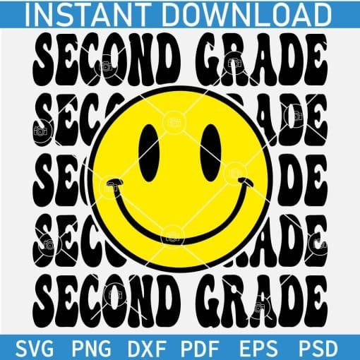 Second grade smile Smiley Face SVG