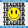 Retro Teacher Stacked Smile SVG