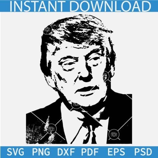 Donald Trump Portrait Vector SVG