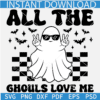 All the ghouls Love Me Checkered Svg, Halloween Ghoul Svg, Spooky Ghoul SVG