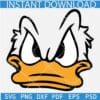 Angry Donald Duck Face SVG, Funny Donald Duck SVG, Donald Duck Angry Face SVG