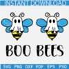 Boo Bees SVG, Halloween Bees Layered SVG, Happy Halloween Bees SVG, Spooky Bees SVG