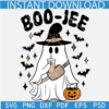 Boojee With Coffee SVG, Boo Jee Ghost SVG, Spooky Ghost Boo-jee SVG