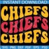 Chief Retro Wavy Text SVG, Chiefs Sports Retro Text SVG, Kansas City Chiefs Sports SVG