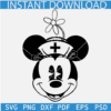 Classic Minnie Mouse Face SVG, Disney Nurse SVG, Minnie with Nurse Hat SVG