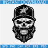Dallas cowboys skull SVG, Dallas Cowboys Skull with Cap SVG, Bearded Skull With Dallas Cowboys Logo SVG