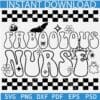 Faboolous Nurse Line art SVG, Boo Nurse Sketch SVG, Halloween Nurse SVG, Spooky Nurse SVG
