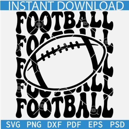 Football Ball SVG, Stacked Football SVG, American Football Ball SVG