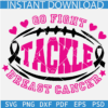 Go Fight Tackle Breast Cancer Football Ball SVG, Go Fight Tackle Breast Cancer SVG