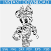 Halloween Minnie Mouse Mummy SVG, Halloween Mummy SVG, Halloween Mummy with Pumpkin SVG