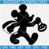 Halloween mickey silhouette SVG, Halloween Mickey Pumpkin Silhouette SVG, Black Mickey SVG