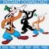Happy Goofy Playing SVG, Disney Goofy Layered SVG