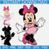 Happy Minnie Layered SVG, Happy Disney Girl SVG, Playing Minnie Girl SVG
