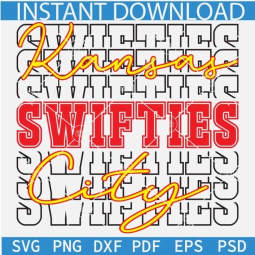 Kansas city swifties SVG, Kansas city swifties Stacked SVG, Stacked Swifties SVG