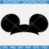 Mickey Ears Silhouette SVG, Disney ears Vector SVG, Mickey Mouse Ears SVG