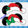 Mickey Minnie Ears With Santa Hat Layered Bundle SVG, Santa Disney Bundle SVG