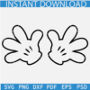 Mickey Mouse Gloves SVG, Mickey Mouse Hands SVG, Disney Hand Gloves SVG