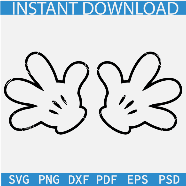 Mickey Pants Mickey Hands SVG, Mickey Mouse Ears Pants Gloves SVG ...