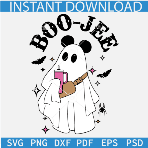 Mickey boo jee Ghost SVG, Disney Boo-jee Ghost SVG, Boo jee Ghost Mickey Mouse SVG