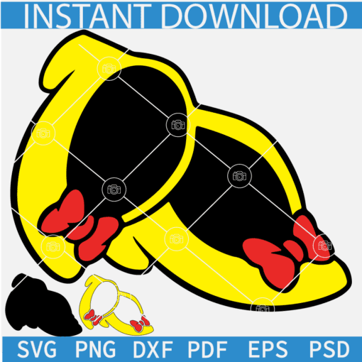 Minnie shoes layered SVG, Minnie Mouse Shoes SVG, Disney Shoes SVG
