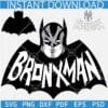 New York Bronxman Batman SVG, New York Yankees Batman Baseball SVG PNG DXF EPS