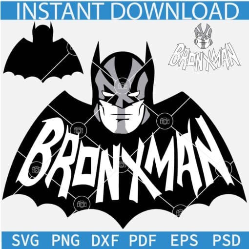 New York Bronxman Batman SVG, New York Yankees Batman Baseball SVG PNG DXF EPS