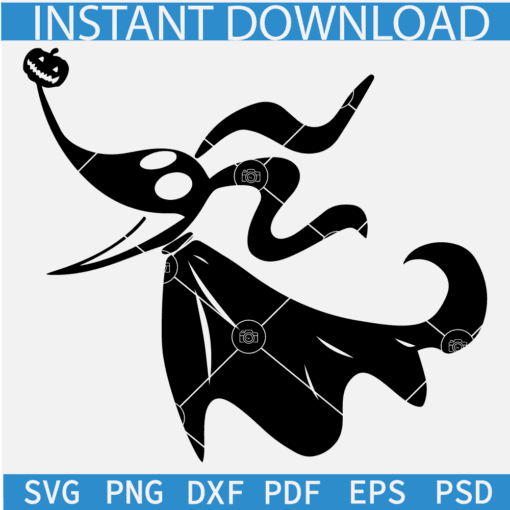 Nightmare Before Christmas Zero SVG, Zero Halloween Pumpkin SVG, Zero Vector SVG