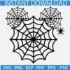 Spider Web Mickey SVG, Disney Spider Web SVG, Spiderweb Mickey head SVG