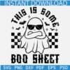 This is some boo sheet SVG, Checkered pattern Ghost SVG, This is some boo Sheet Checkered Ghost SVG