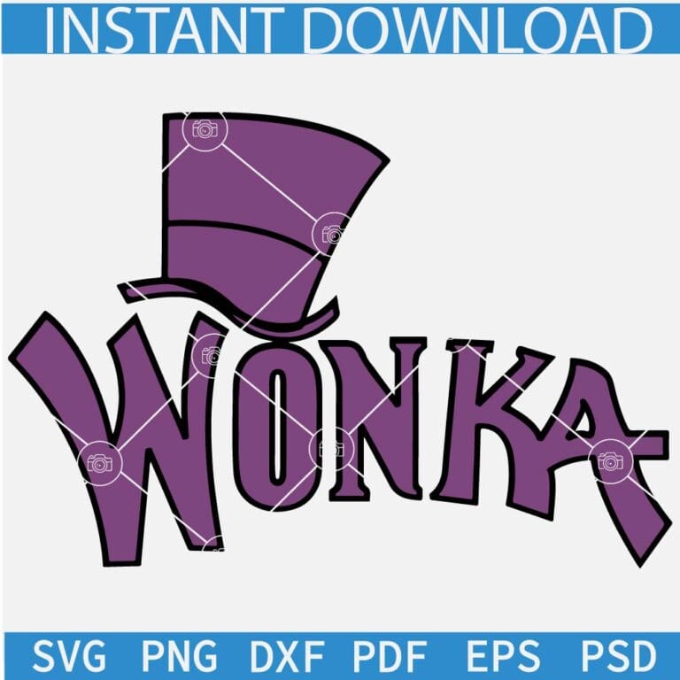 Wonka Hat Logo SVG, Willy Wonka Hat SVG, Wonka Logo Hat SVG, Wonka Logo