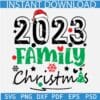 2023 Family Christmas SVG, 2023 Family Christmas Santa Hat SVG, 2023 Family Christmas Christmas Tree SVG