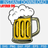 Beer Mug Layered SVG, Beer Stein SVG, Alcohol with foam SVG