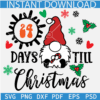 Christmas Countdown Gnome SVG, Days till Christmas gnome SVG,  Christmas Calendar Svg