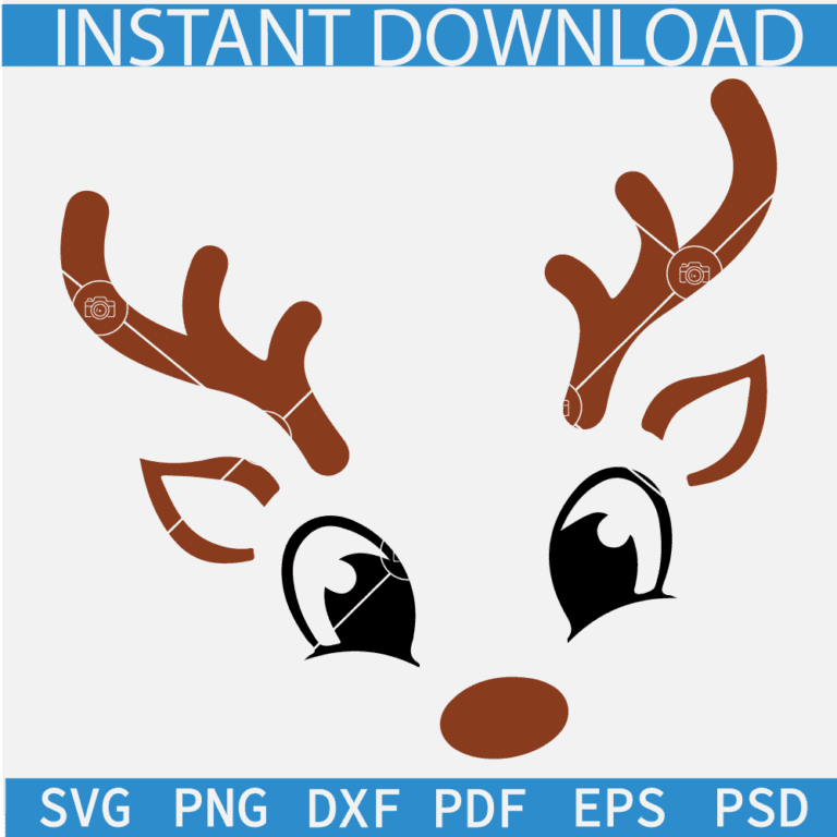 Distressed Rudolph Svg Rudolph the Red Nosed Reindeer SVG, Christmas Reindeer svg, Boy Rudolph ...