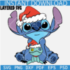 Christmas stitch SVG, Santa Stich SVG, Santa Claus Gingerbread Man SVG, Stitch with Santa Hat SVG