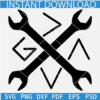 God is Greater Than the Highs and Lows Wrench SVG, Inspiration Crossed Wrench SVG
