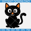 Halloween Cat with bow svg, Layered Halloween Cat SVG, Black cat with bow SVG