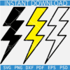 Lightning Bolt Svg, Electric Bolt SVG, Thunder Shock SVG, Thunder Cut File Bundle