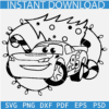 Mcqueen Cars Christmas SVG, Mcqueen Carrying Xmas tree SVG, Mcqueen with Christmas lights SVG
