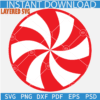 Peppermint Candy Cane Layered Svg, Red Christmas Candy Svg, Christmas Holiday Candy Stick Svg, Red and white Peppermint Candy SVG