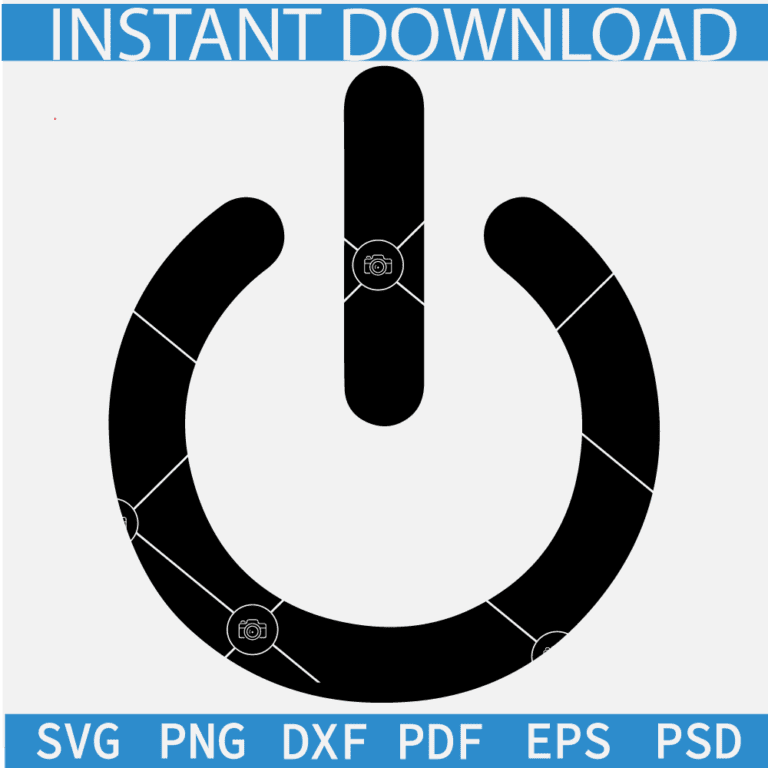 Power Button SVG , On-Off Button Vector, On-Off Symbol Vector