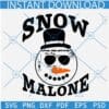 Snow Malone Christmas SVG
