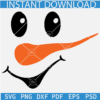Snowman Face Smile SVG, Christmas Snowman Svg, Winter Snowman Svg