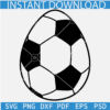Soccer Ball Easter Egg SVG, Sports Easter Egg SVG, Happy Easter Soccer ball SVG