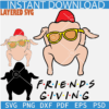 Turkey Friendsgiving SVG, Friends Giving Turkey SVG, Thanks Giving Turkey Layered SVG