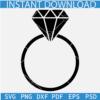 Wedding Ring with diamond SVG, Engagement Ring diamond SVG, Diamond Wedding Ring Vector SVG