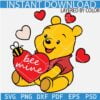 Be Mine Winnie the pooh SVG, Winnie the Pooh Be Mine SVG, Winnie the Pooh with Love Balloon SVG