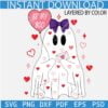 Be My Boo Ghost SVG, Valentines Day Ghost with Envelope SVG, Valentine ghost Girl SVG